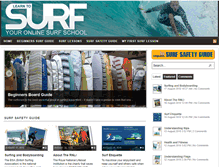 Tablet Screenshot of learnsurfschool.com